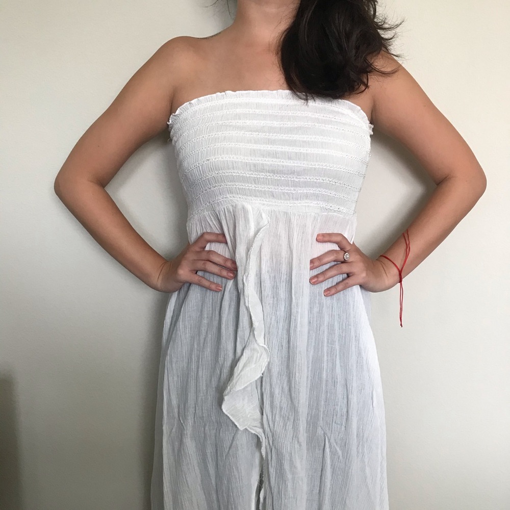 High low tube beach dress